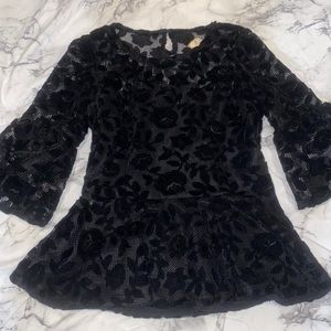 Lace Peplum Top